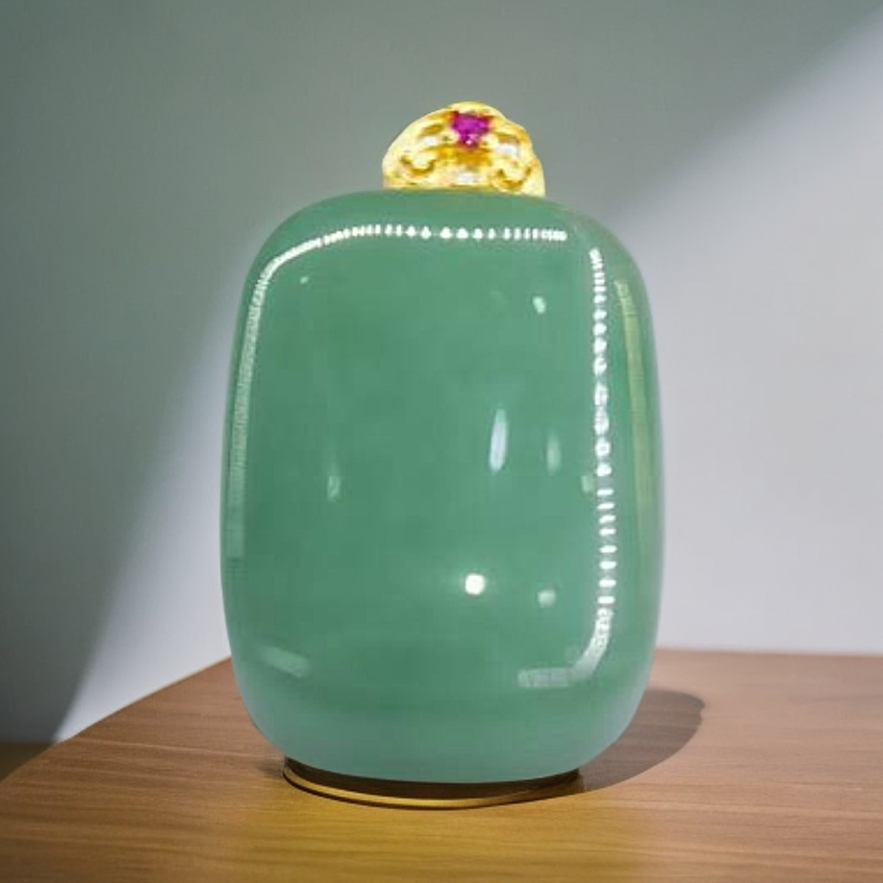 （库存处理）-高定珠宝东陵玉平安无事牌吊坠Y1754合金