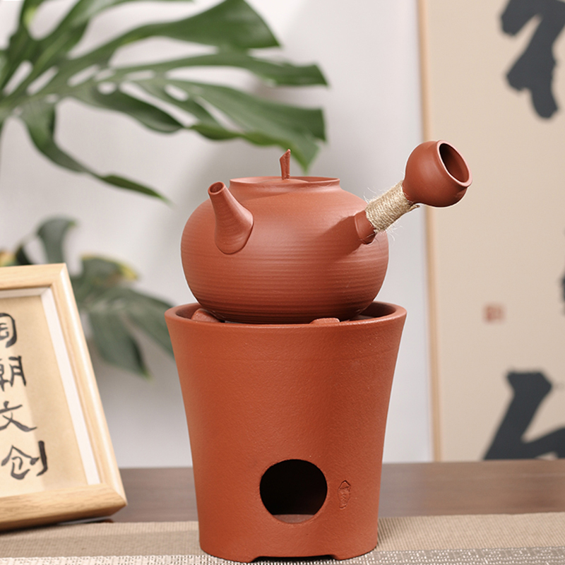 【晴紫阁】潮州砂铫烧水跳盖茶具宫灯砂铫壶陶壶煮水煮茶