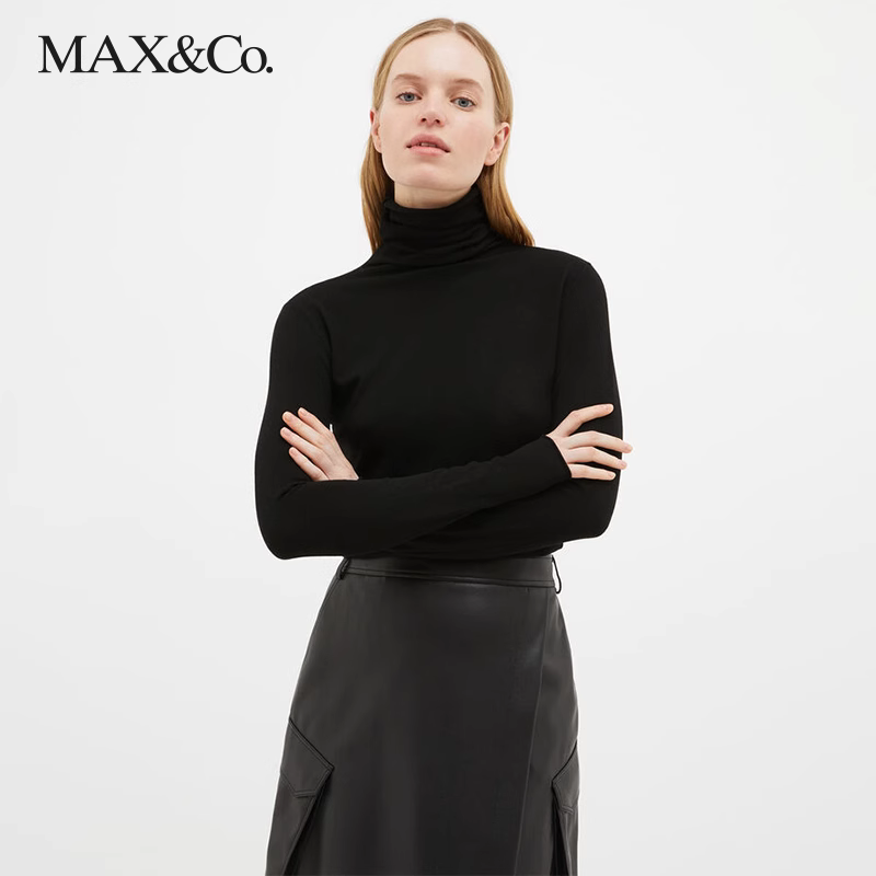 MAX&Co.秋冬高领弹力套头衫4364993003