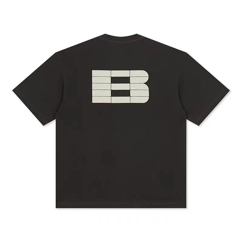 于适同款基础经典logo印花美式夏季宽松短袖男女同款纯棉百搭