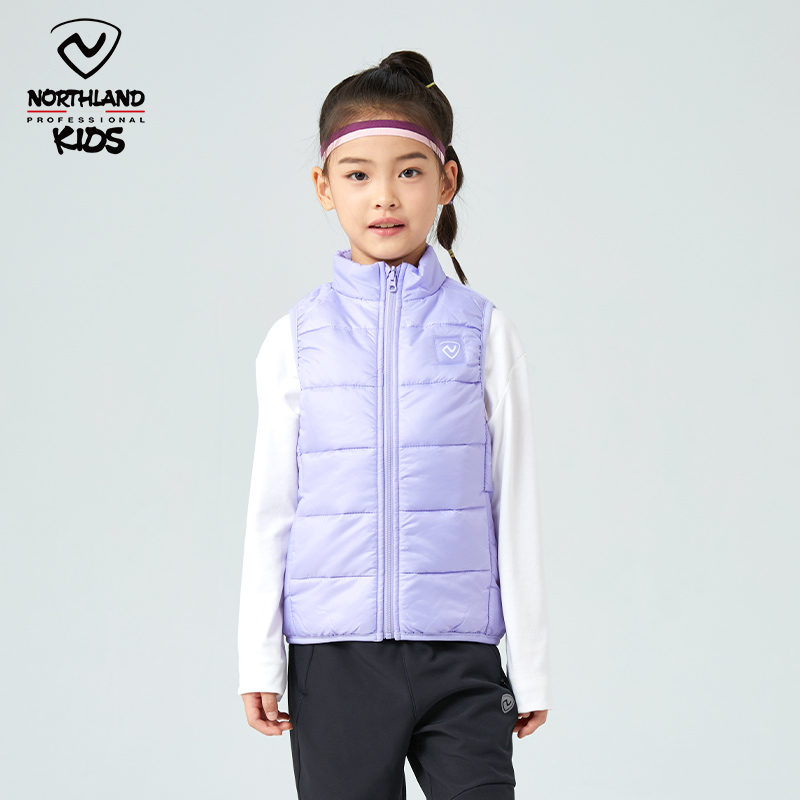 诺诗兰童装秋冬新款棉坎肩外穿时尚百搭男童女童背心CO102308