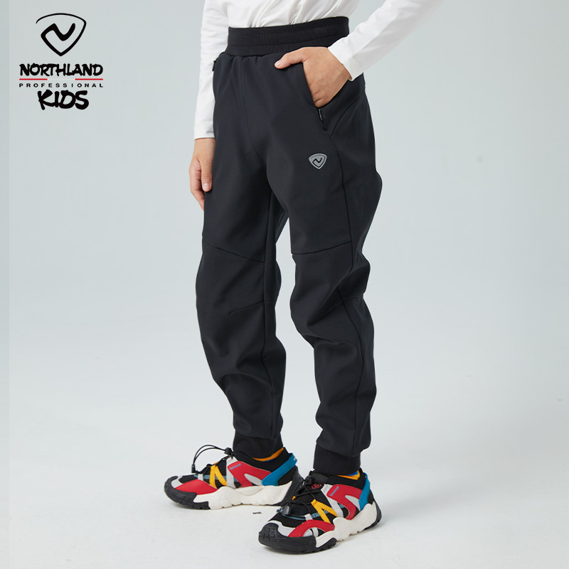 诺诗兰童装儿童软壳裤男女童户外运动休闲中大童裤子CO210402保暖