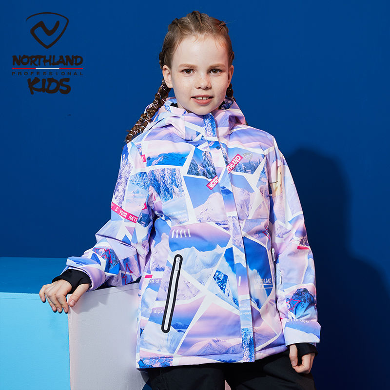 诺诗兰童装女童滑雪服男童加厚户外运动防水防风儿童外衣大童棉服