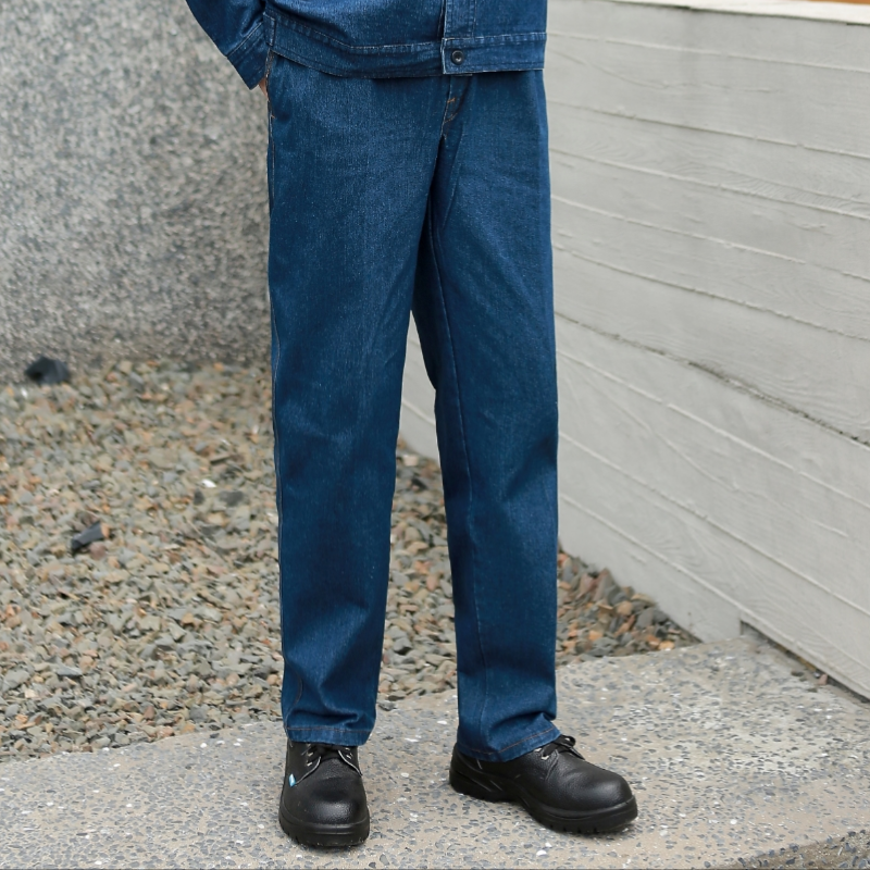 蓝色直筒牛仔裤男士休闲裤高腰工作裤劳保服工装裤百搭男牛仔裤子