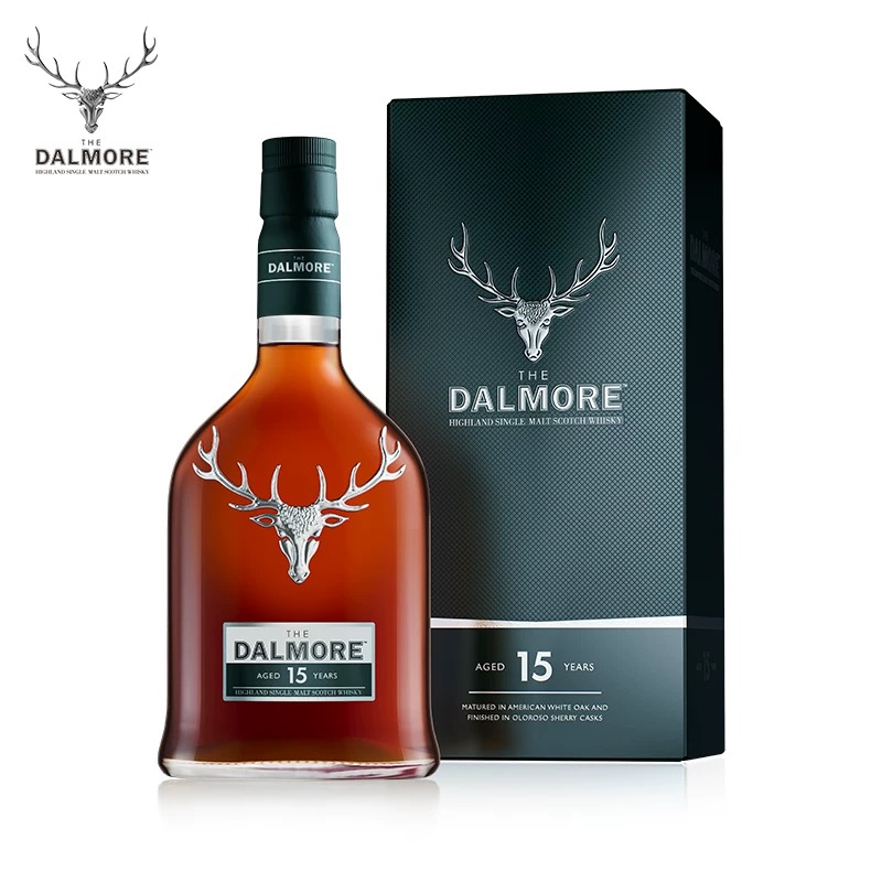 DALMORE/大摩15年苏格兰单一麦芽威士忌700ml 赠大摩威士忌杯*2