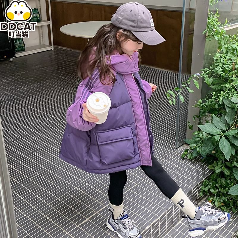 女童棉服冬装2023新款洋气儿童冬季外套棉衣女孩加厚上衣棉袄