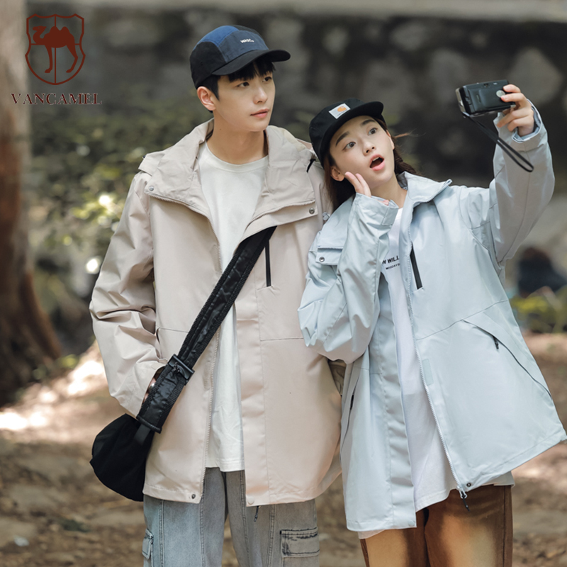 西域骆驼情侣款运动户外休闲防泼水防风保暖单层骑行服YF2352