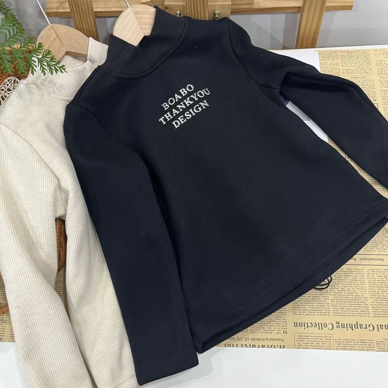 6506  冬季中大童T恤  B