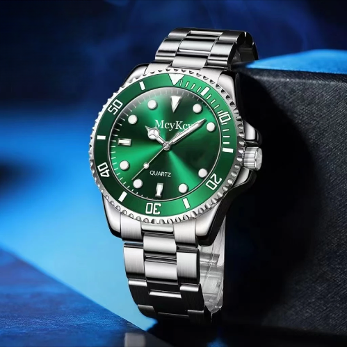 商务时尚高档轻奢钢带石英表