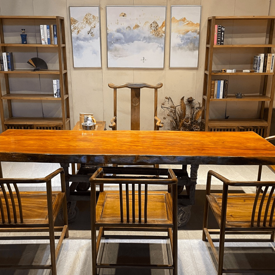 实木大板茶桌办公桌会议桌