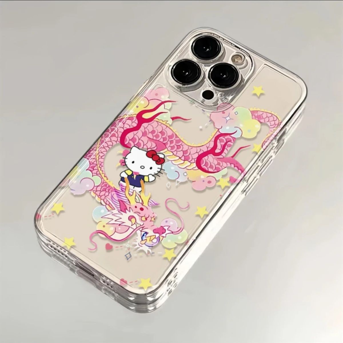 2024新年iPhone15ProMax/14凯蒂猫粉色龙13/12/11苹果XR手机壳78P