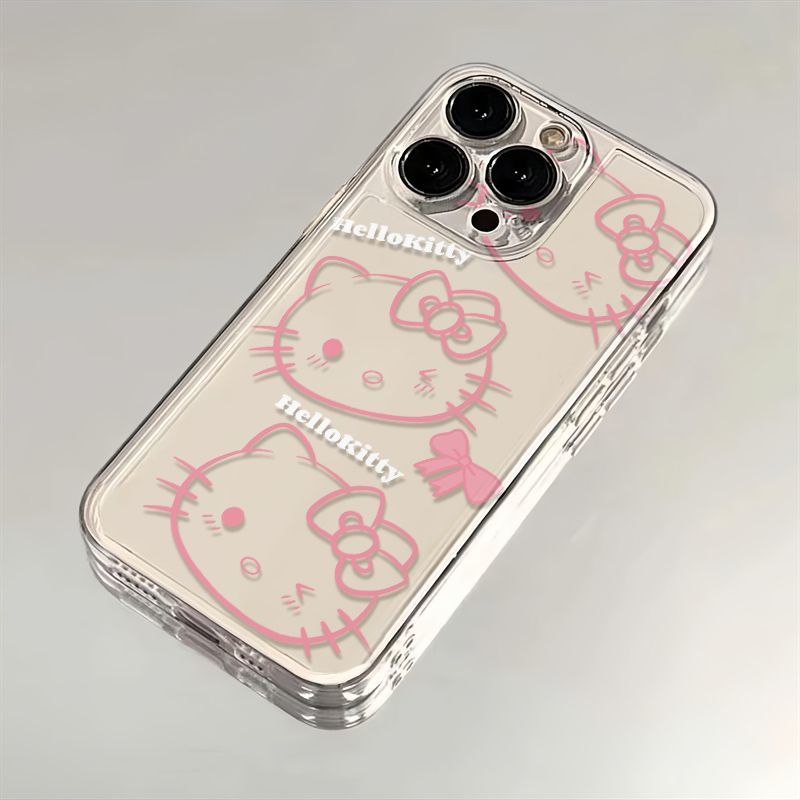 满屏凯蒂猫iPhone11/12手机壳13苹果14/15plus适用于XR/XS软壳78P