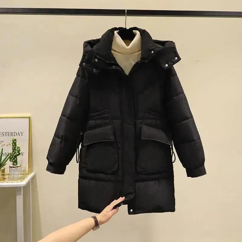 2023新款羽绒羽绒服女中长款冬季韩版宽松大码羽绒服羽绒服款