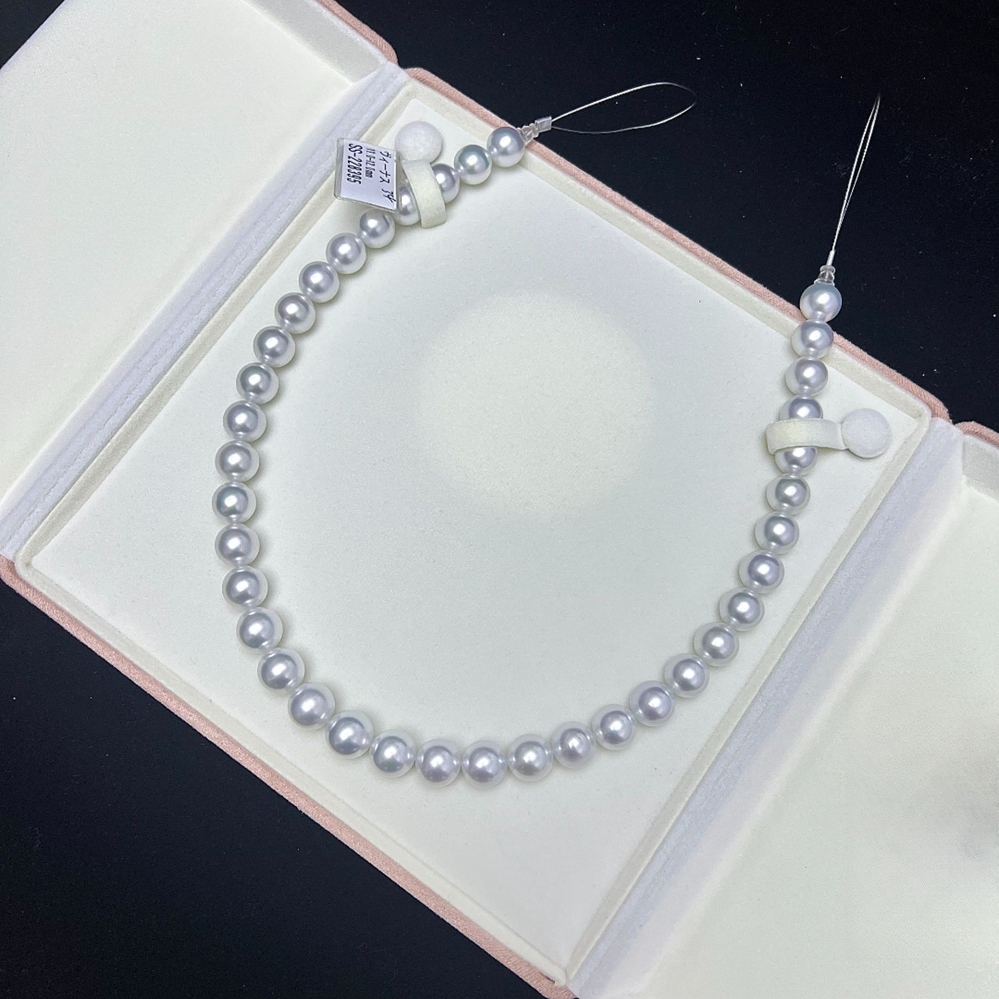 【莱莎珠宝】天然海水珍珠 澳白维纳斯银蓝冷光真科研SS228395珠链