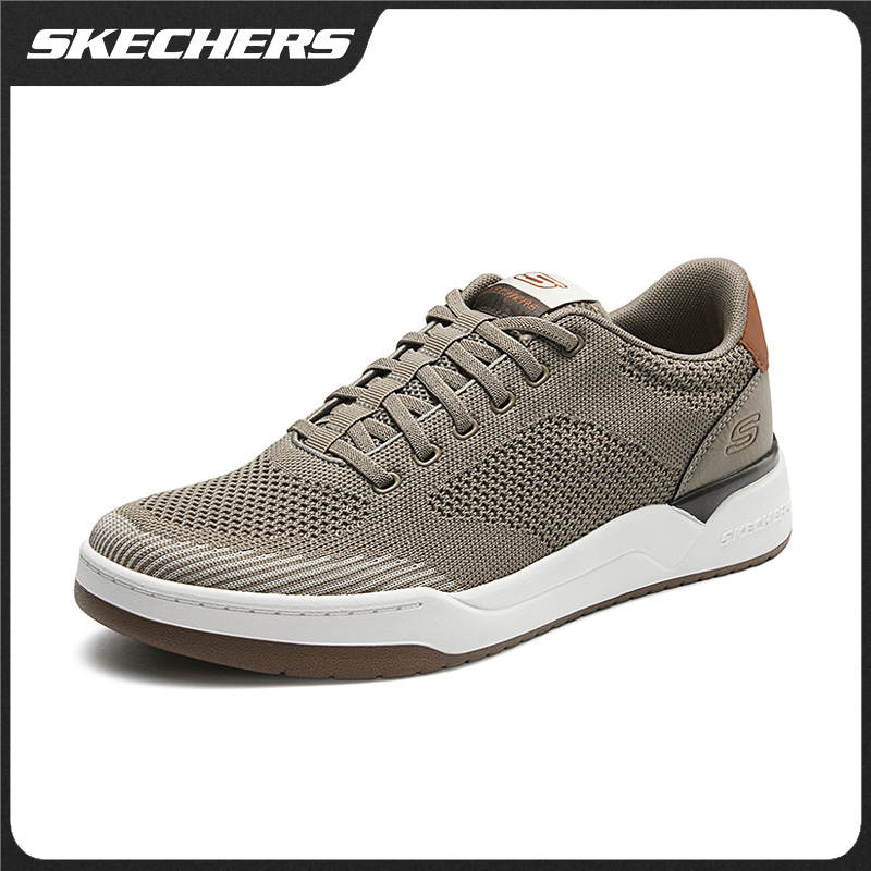 斯凯奇时尚百搭低帮软底休闲鞋男士舒适轻便防滑板鞋210793