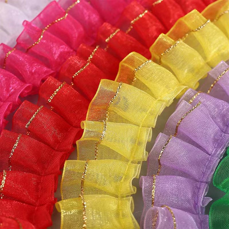 双层雪纱金丝双边新款