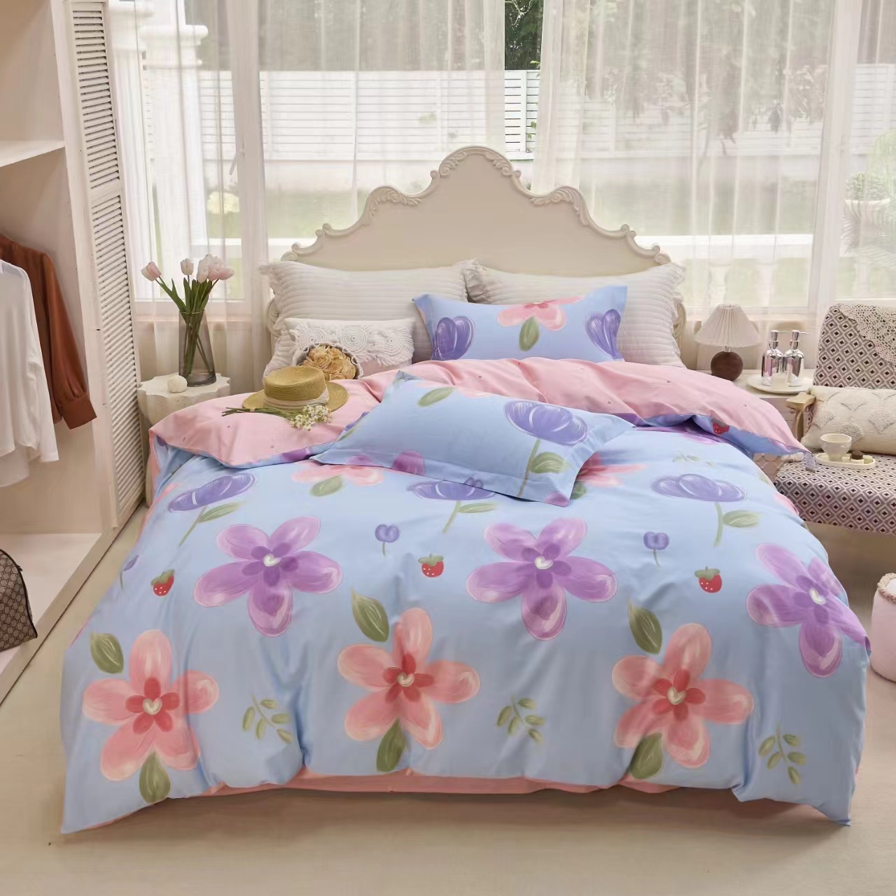 【斜纹加密单被套】斜纹全棉学生宿舍单人双人全棉加厚印花小清新