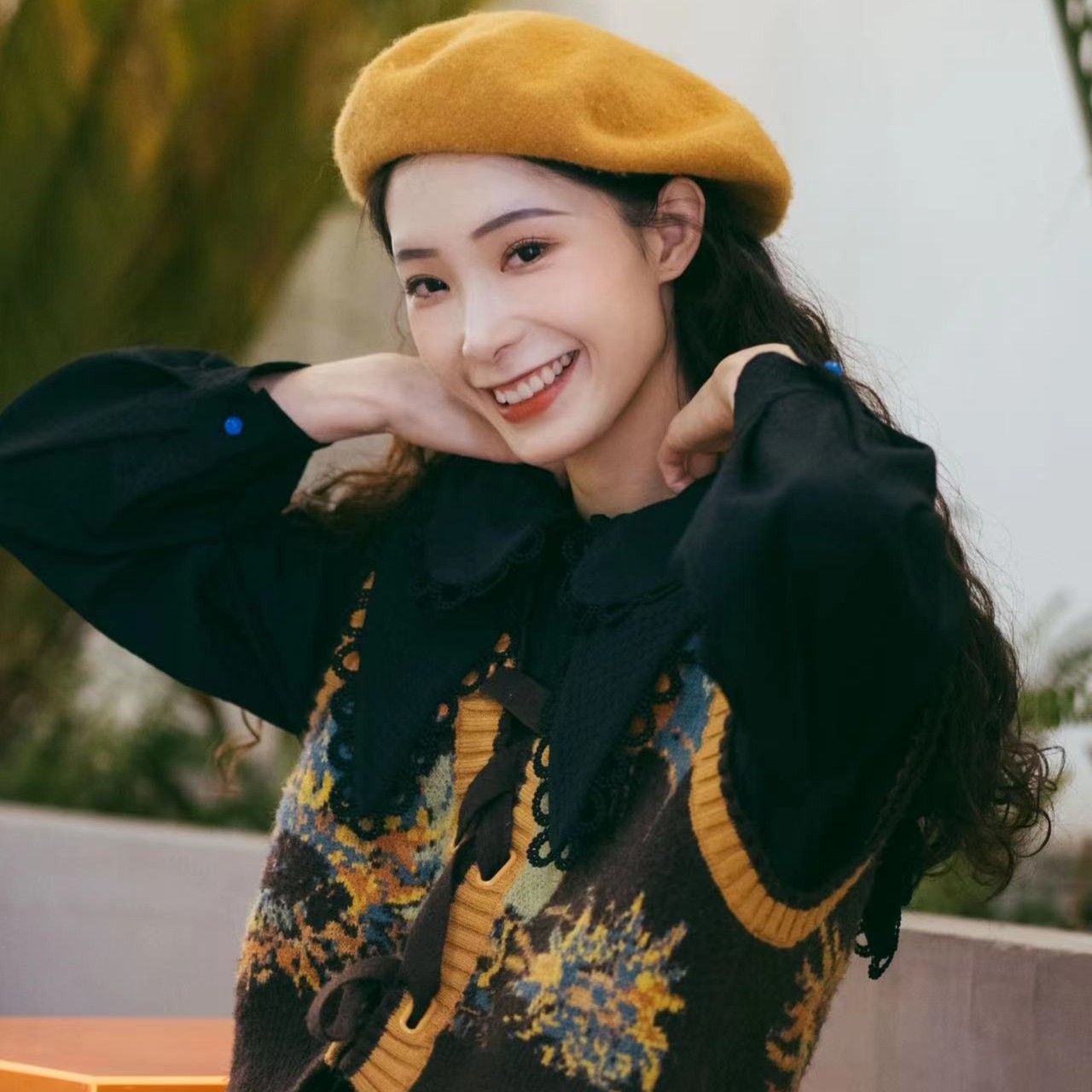 两三事静美如秋叶 清冷系禅意衣服女ins气质网红减龄学院【仅背心】