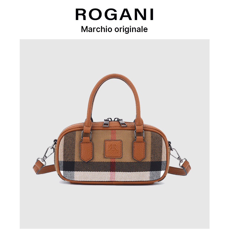 ROGANI经典时尚百搭潮流单肩斜跨枕头方包