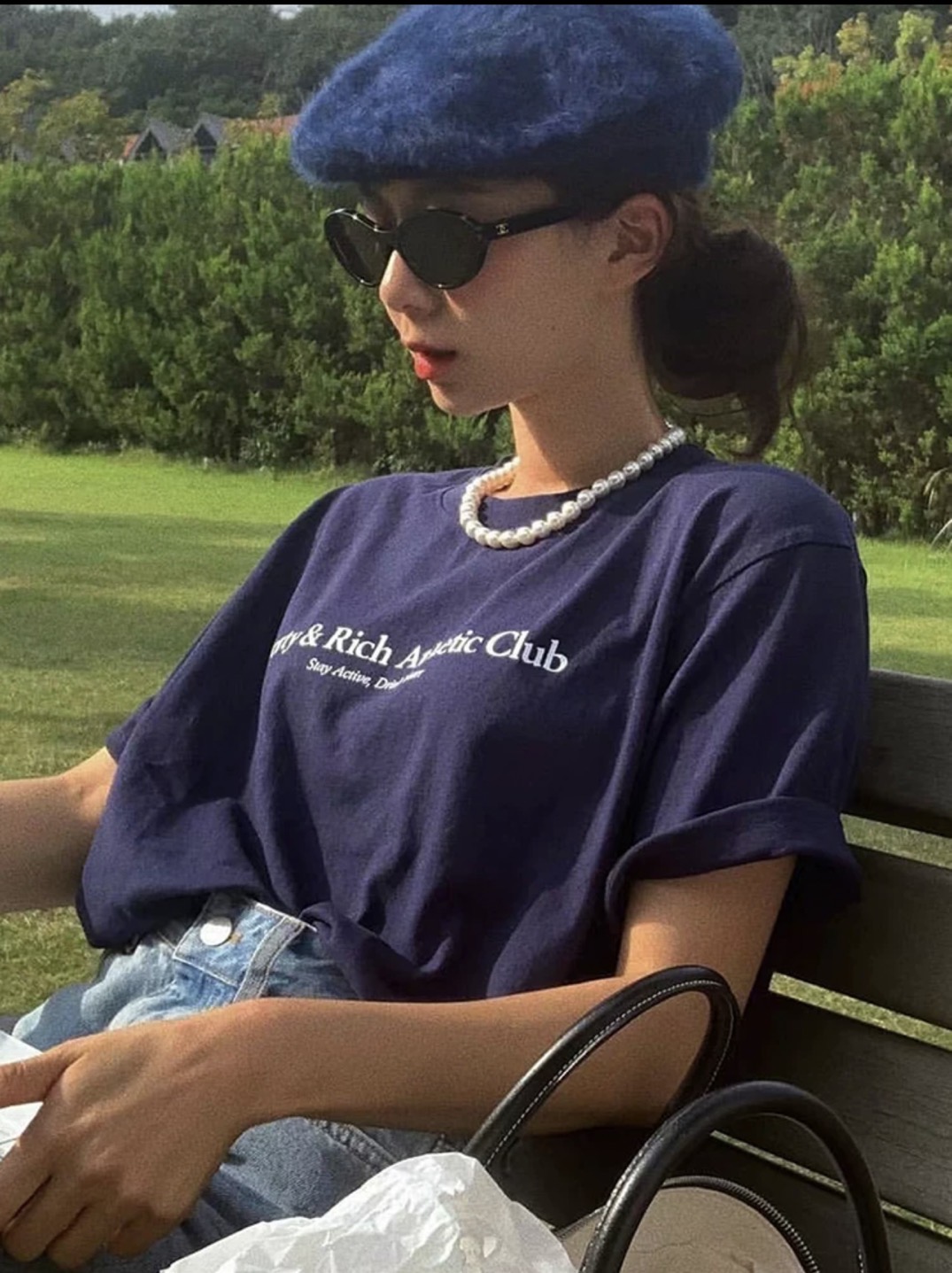 白色倪妮同款淡水女大溪地黑秋冬 8mm