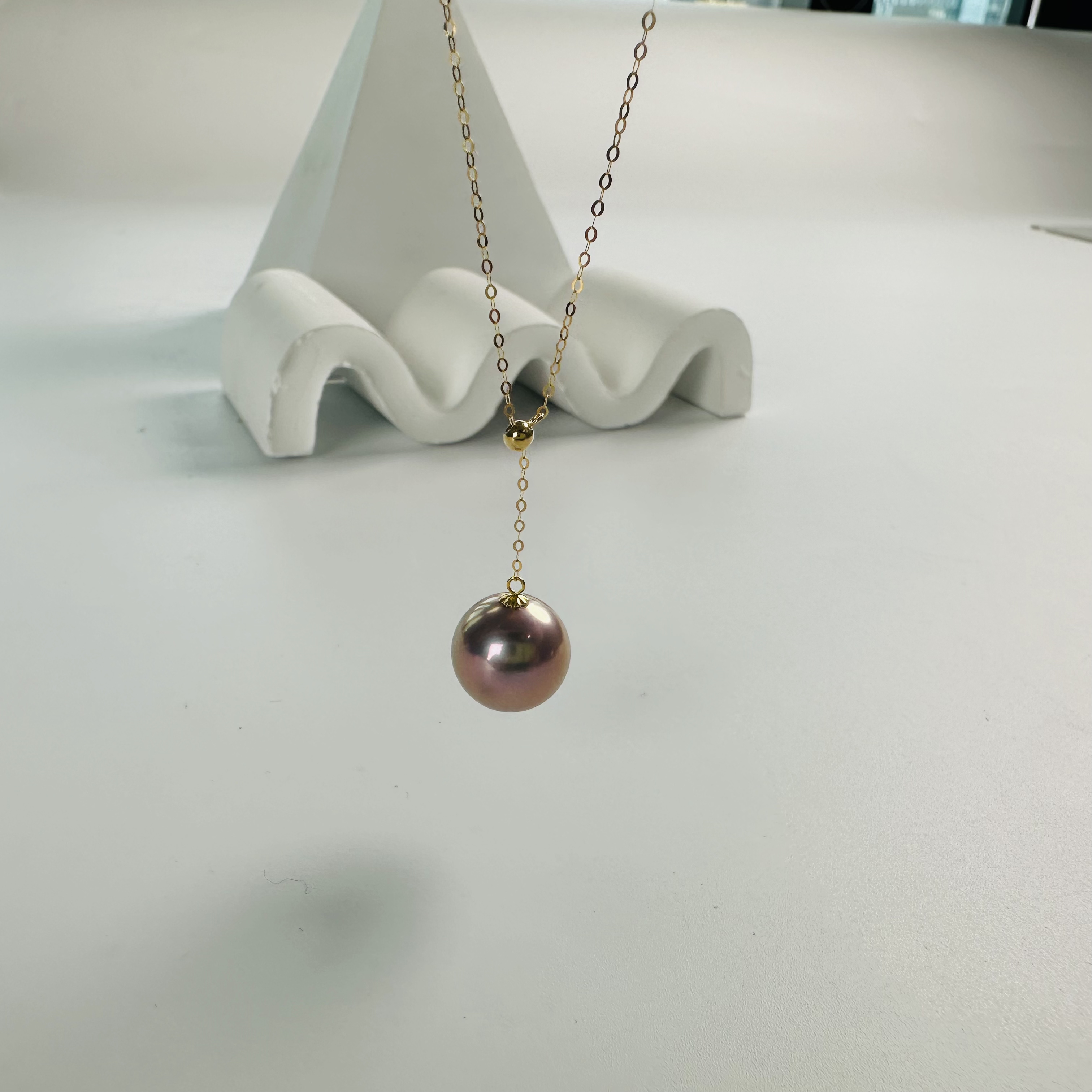 【粉丝福利】12-13mm时尚简约y字链紫珠吊坠