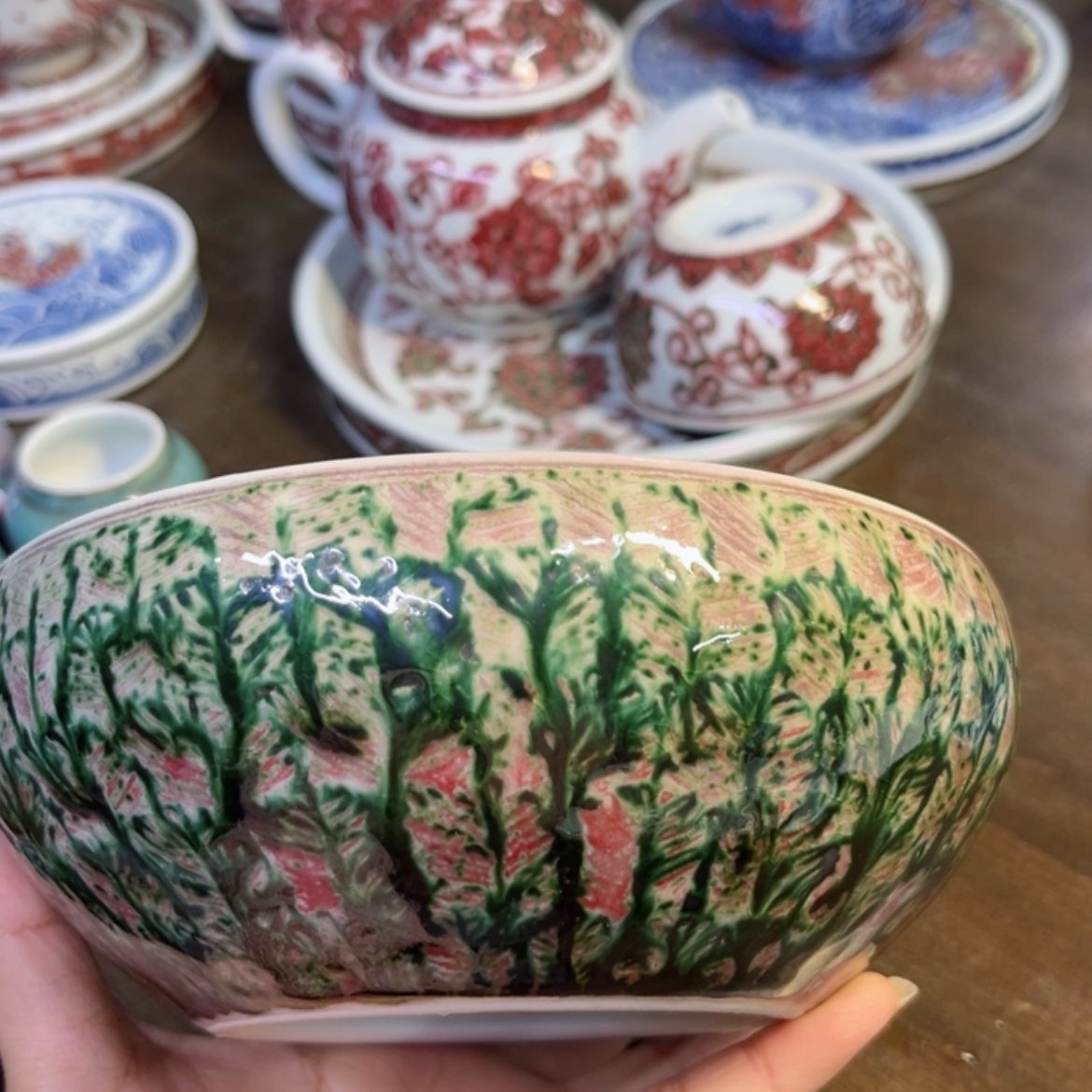 【闪购商品】景德镇陶瓷青花釉里红陶瓷辛***苑