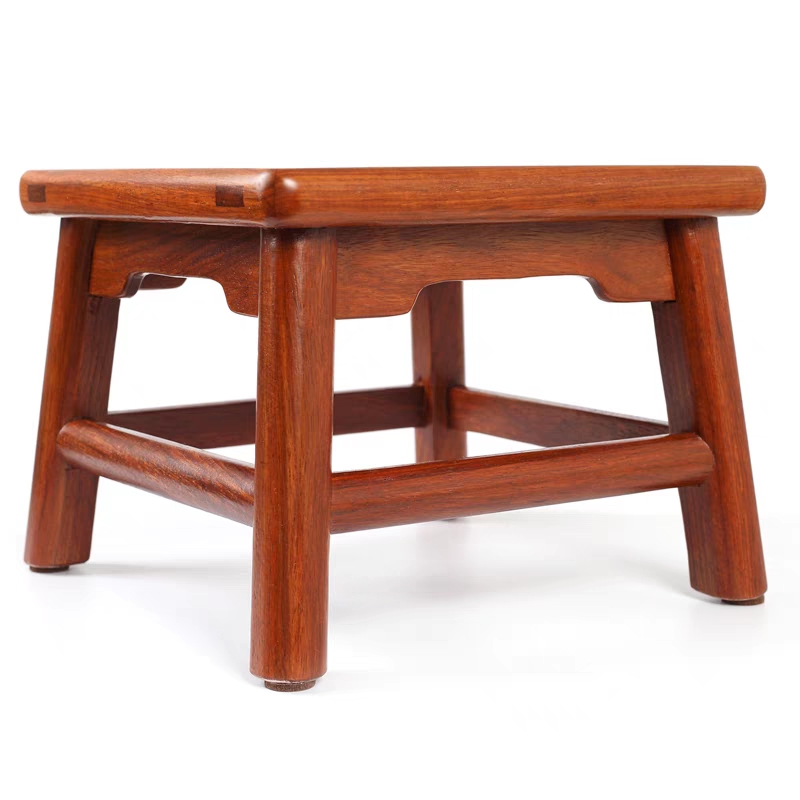 小号富贵凳刺猬紫檀，榫卯结构，尺寸：26-26-高度20厘米实木家具