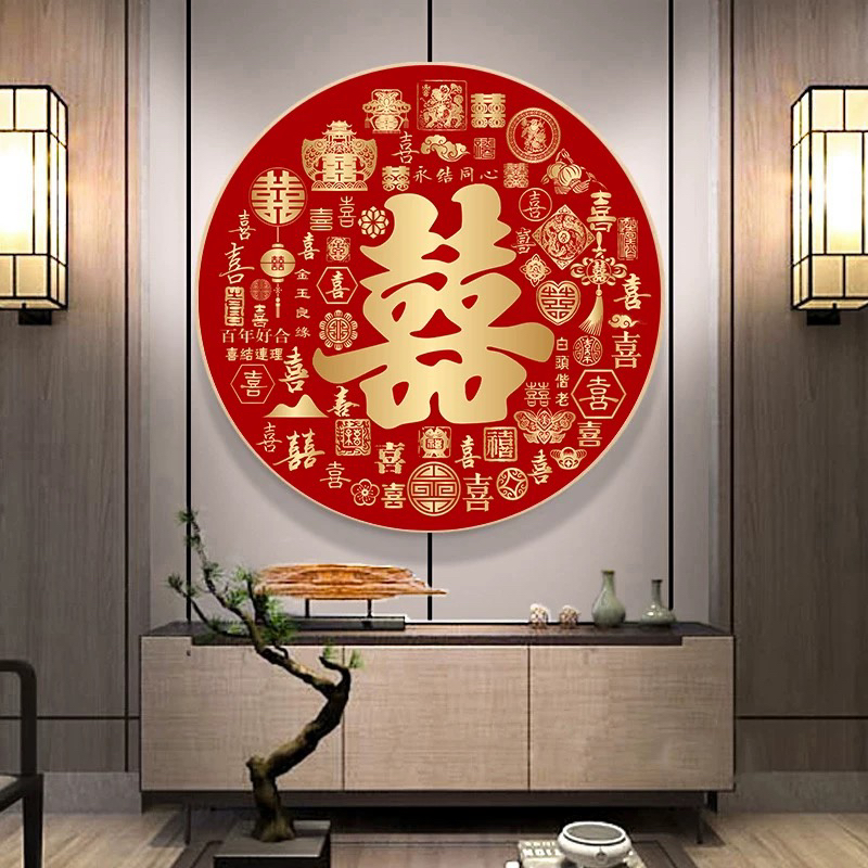 纯手工绣好十字绣成品468大格百喜图客厅挂画