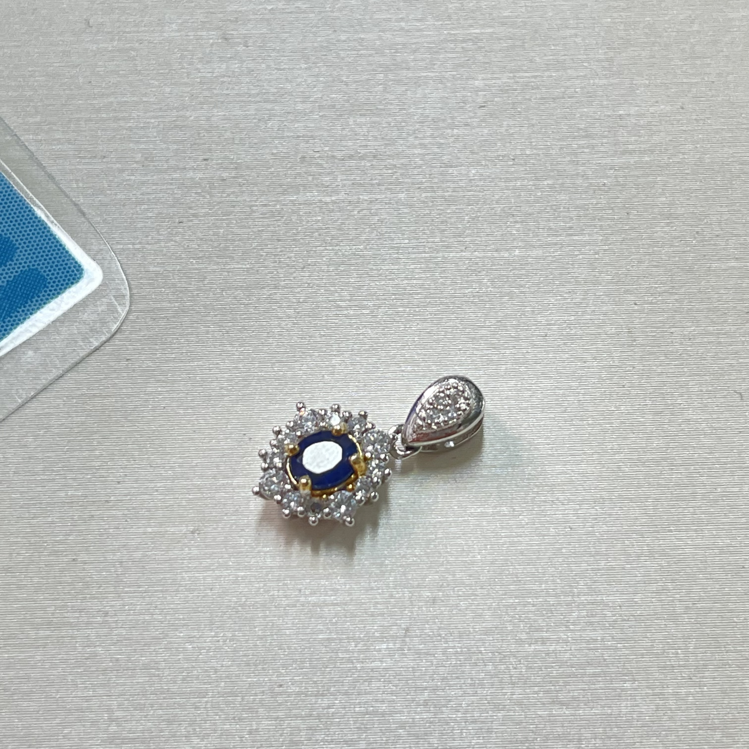 简约s925蓝宝石吊坠bw806