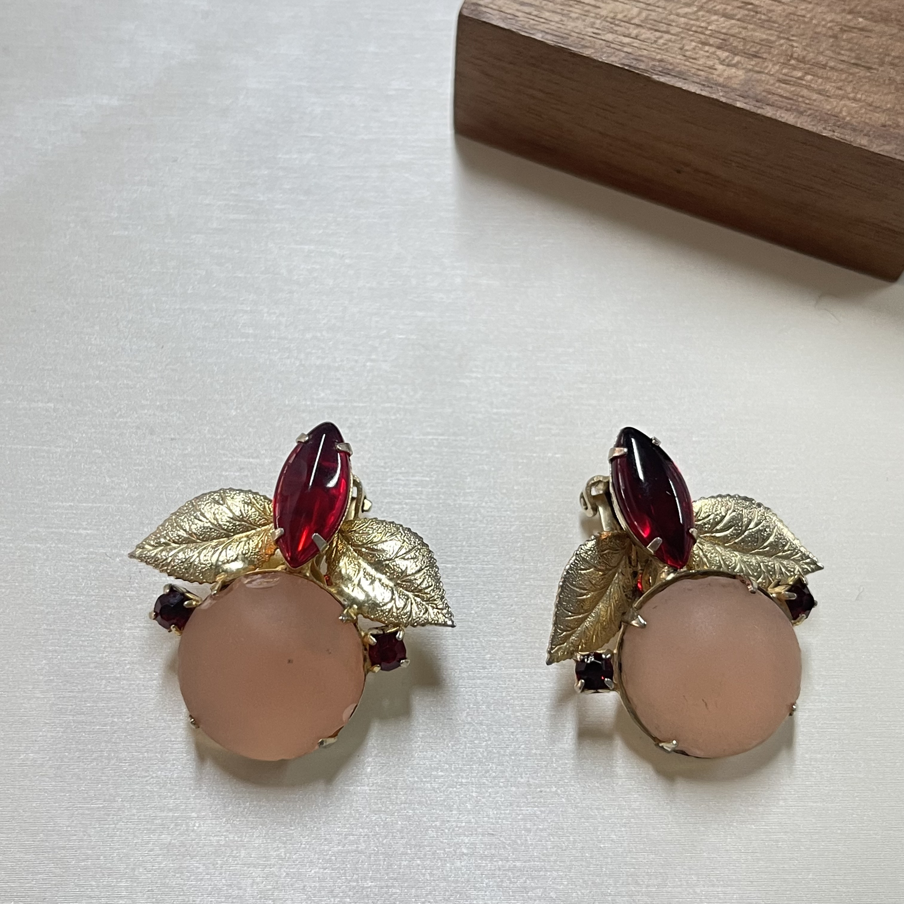 铜合金耳饰 【六六中古】孤品复古耳夹km7103