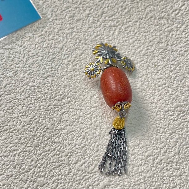 复古琥珀s925吊坠bw941