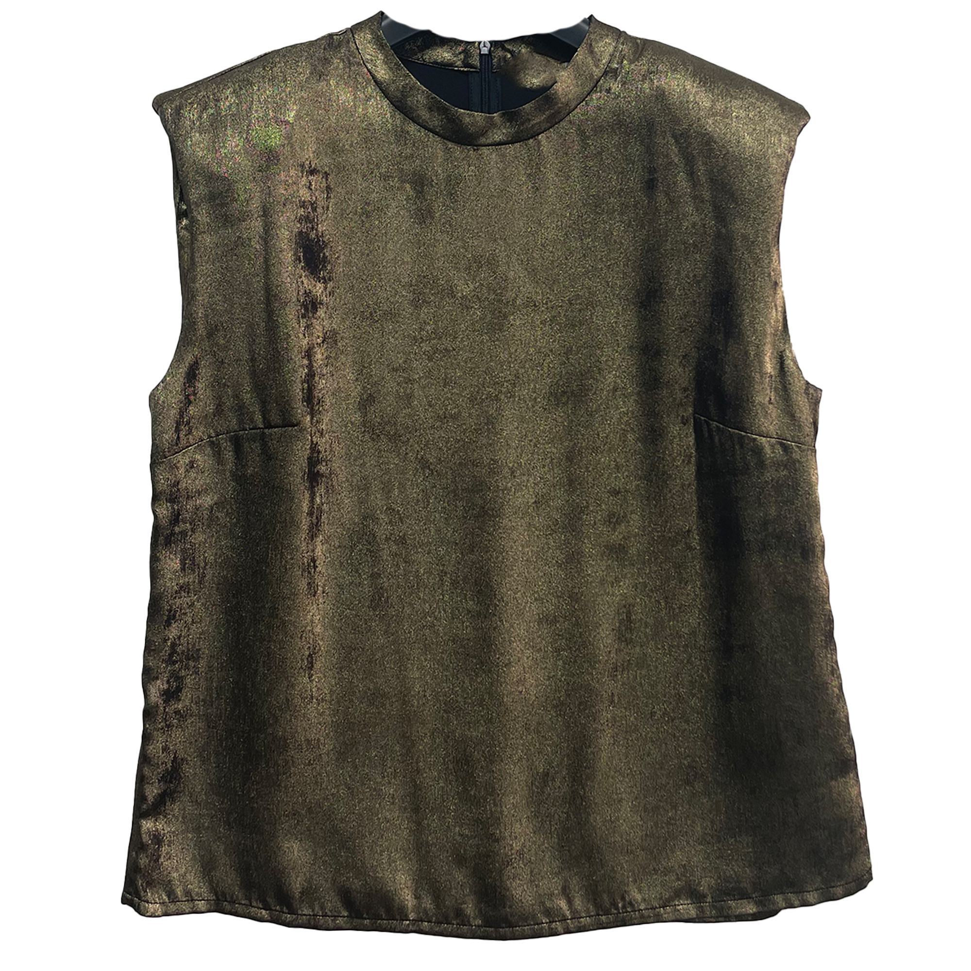 【欣妈家奢品】黑金垫肩无袖气质高级穿搭高品质职业装#9036