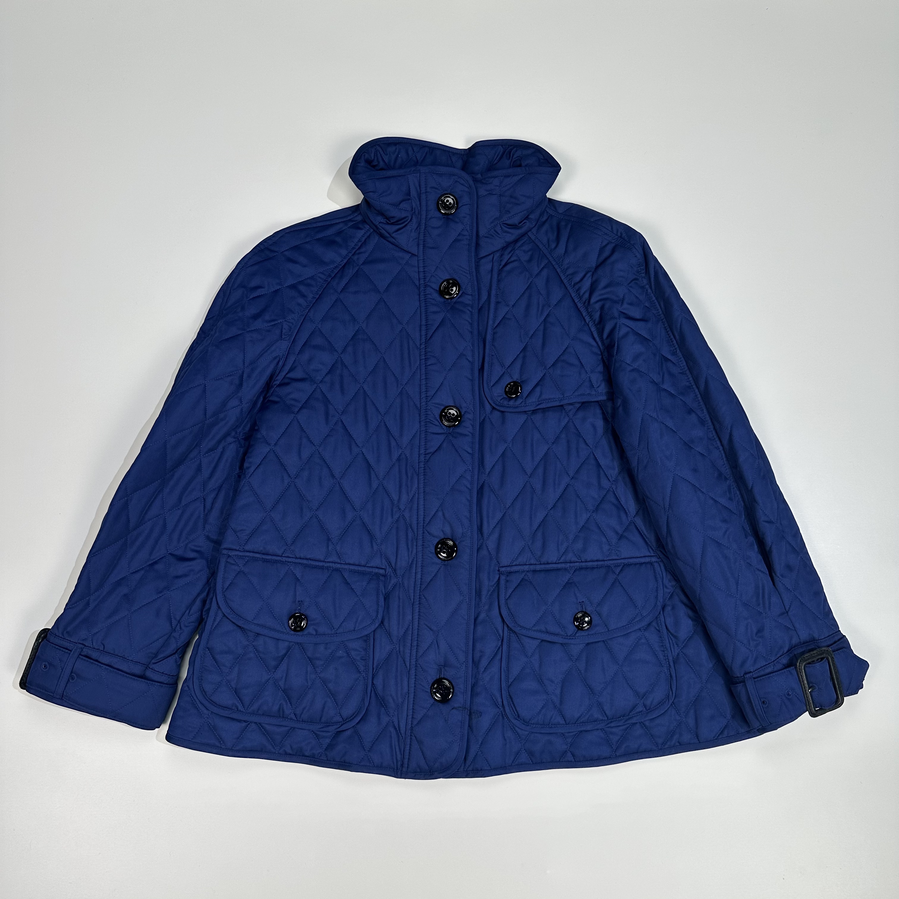 99新 BURBERRY/博柏利 蓝色棉服外套/ 均码 /公价14500/ 99新