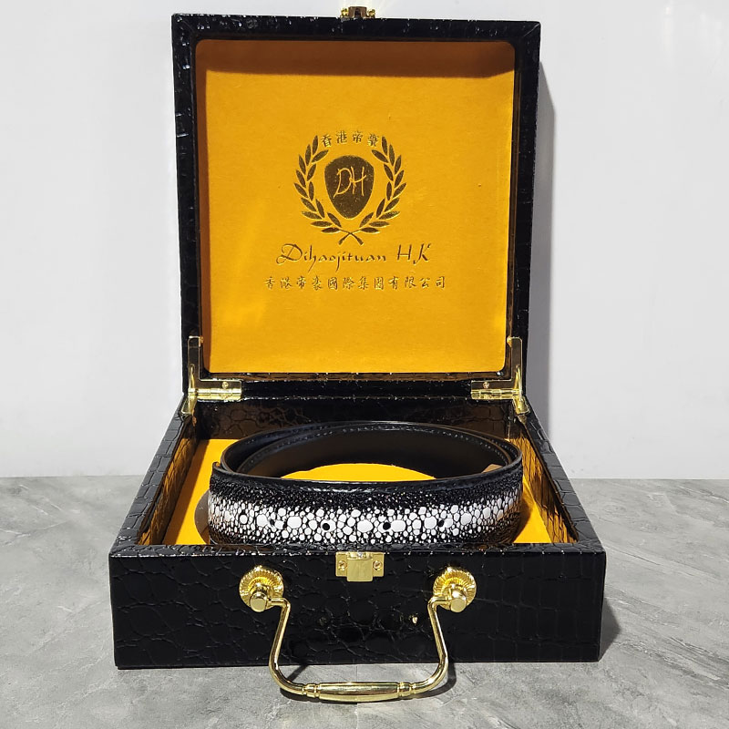 【香港帝豪PD88822-1雕花金色】欧美高端2024女神时尚皮带