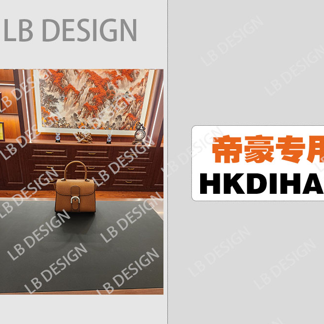 LBDESlGN手工打造真皮高端定制女士包【3737-1棕色】