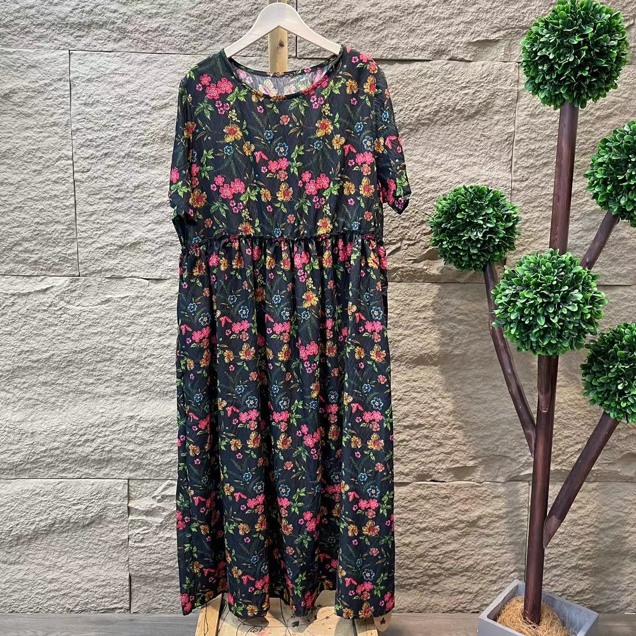 4495新款夏季洋气减龄气质连衣裙QZ