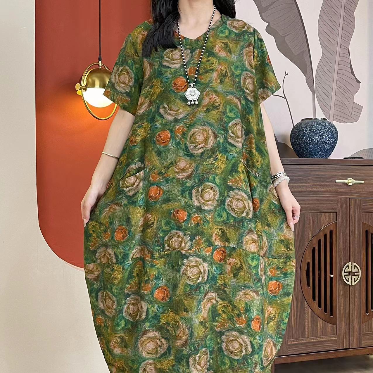 6891预夏季新款时尚气质洋气减龄连衣裙