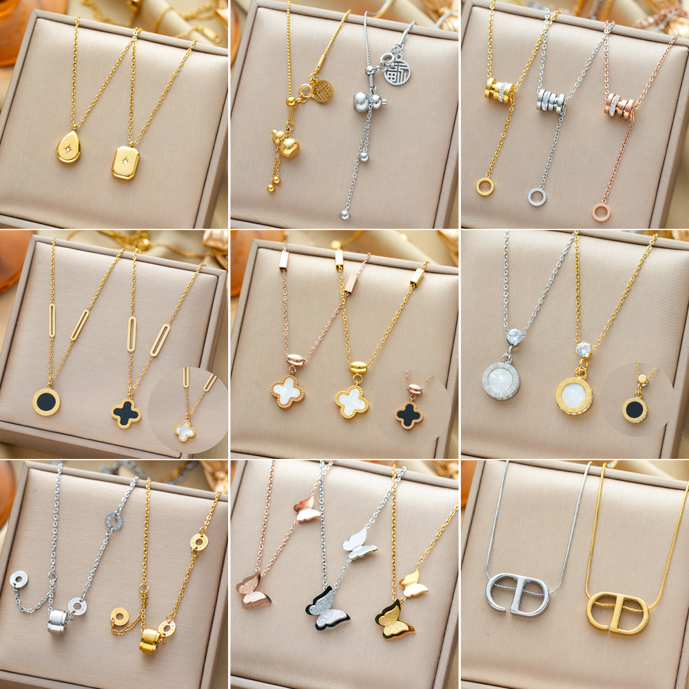 钛钢项链 【孤品项链合集】时尚气质项链合集个性冷淡风