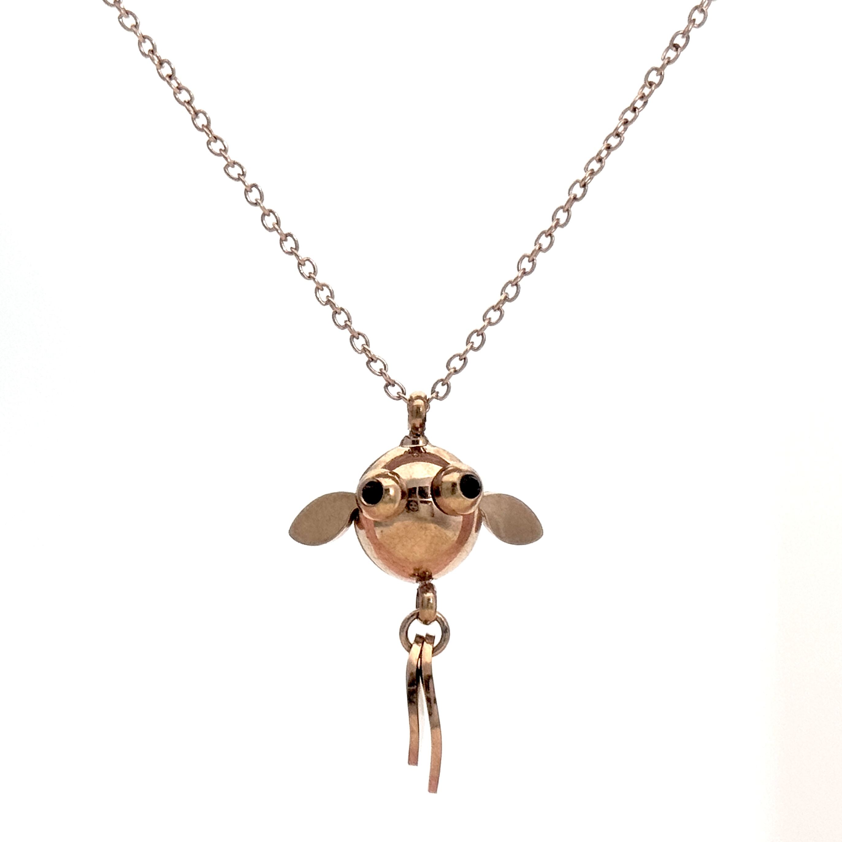 钛钢项链 Chusho 初熟年年有鱼项链小丑鱼造型项链可爱女士镶嵌