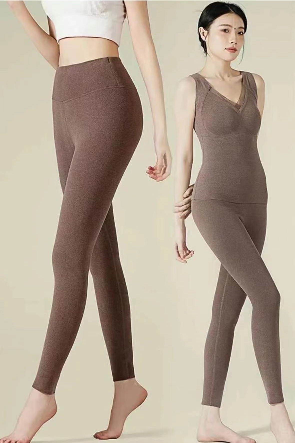 8832石墨烯冬季女士显瘦护膝修身保暖裤