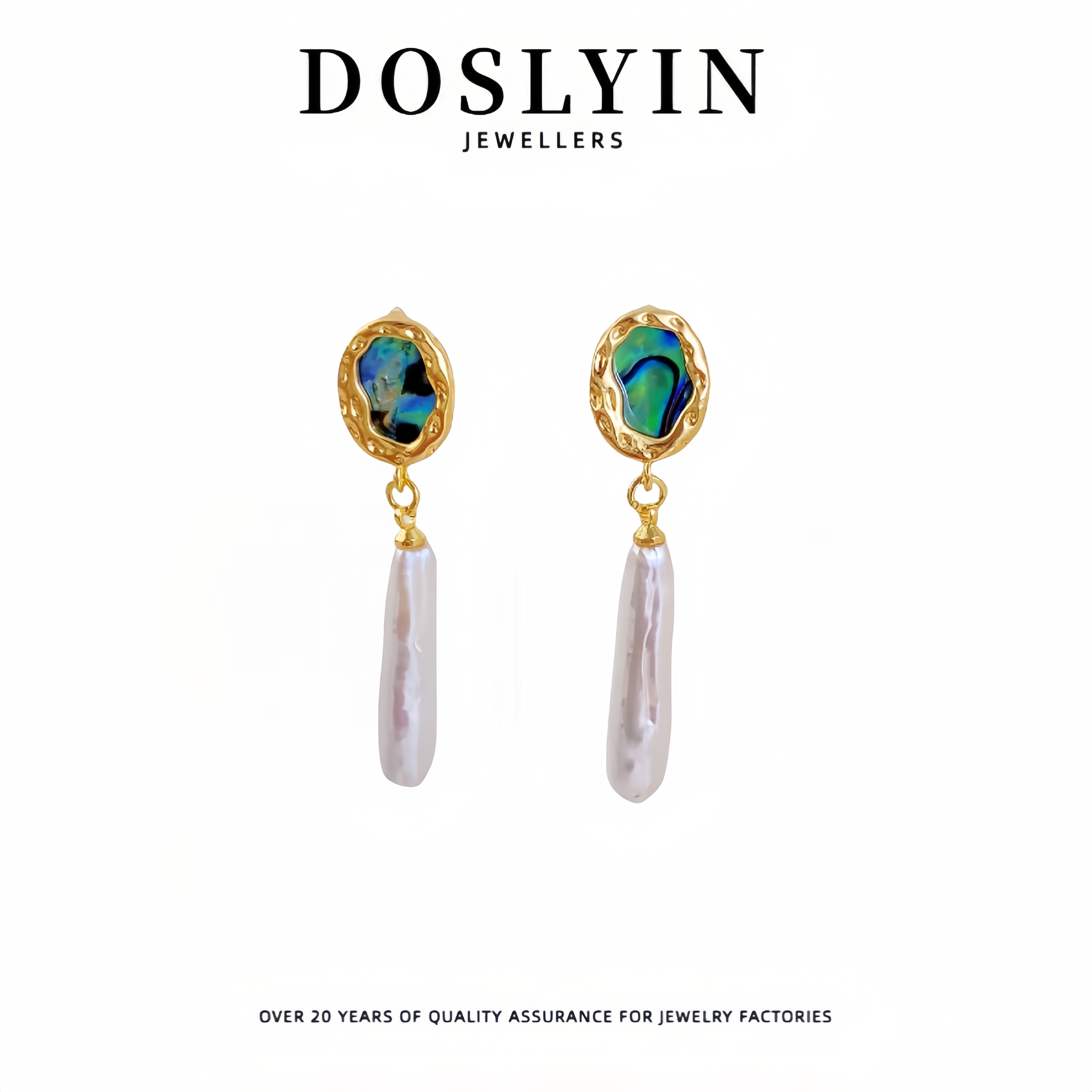 珍珠【Z29】淡水圆形巴洛克银针耳钉耳饰银针耳环