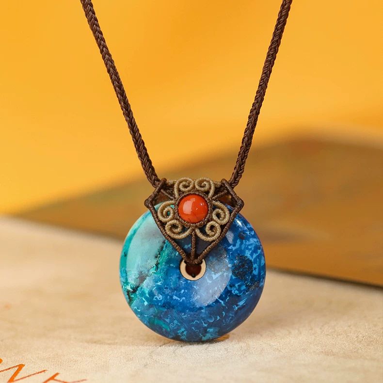 栖石原创中级编绳教程青铸首饰古典纹样典雅项链耳环编绳饰品DIY