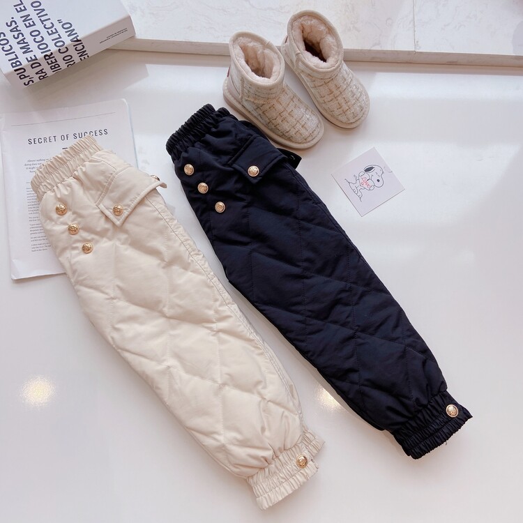 女童羽绒裤冬季时尚儿童洋气休闲时髦一条过冬女宝宝外穿秋冬暖裤