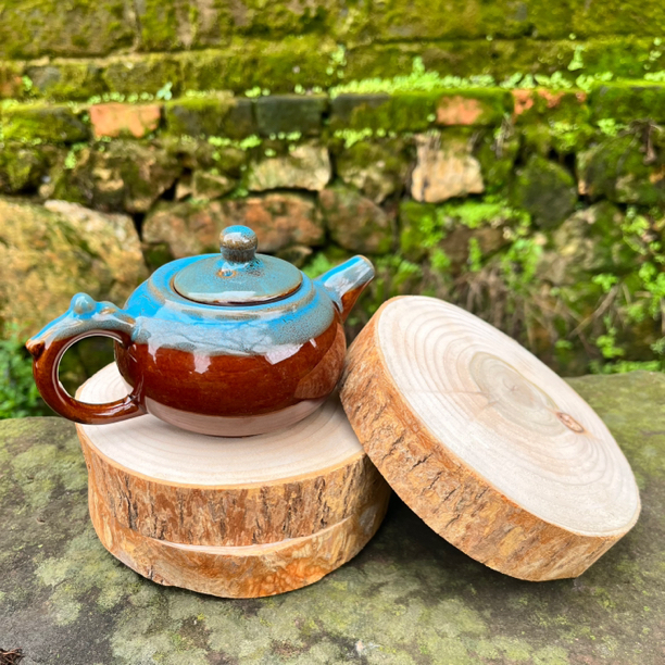 小号13厘米左右樟树摆件年轮片手工天然木片纯手工圆木片材料装饰