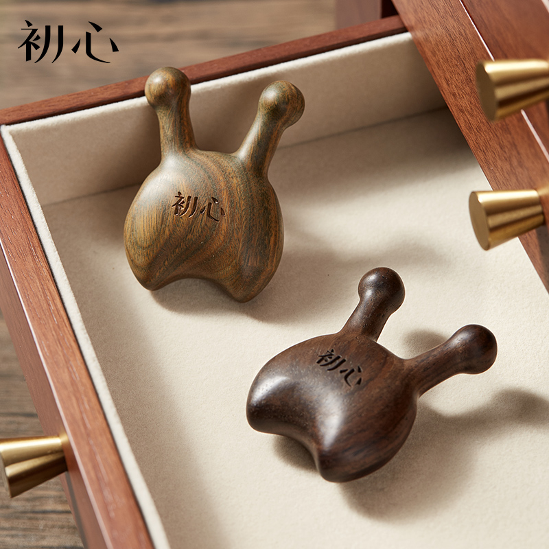 黑檀美鼻鼻刮眼部按摩器点穴拨筋棒面部淡化细纹美容提拉经络梳