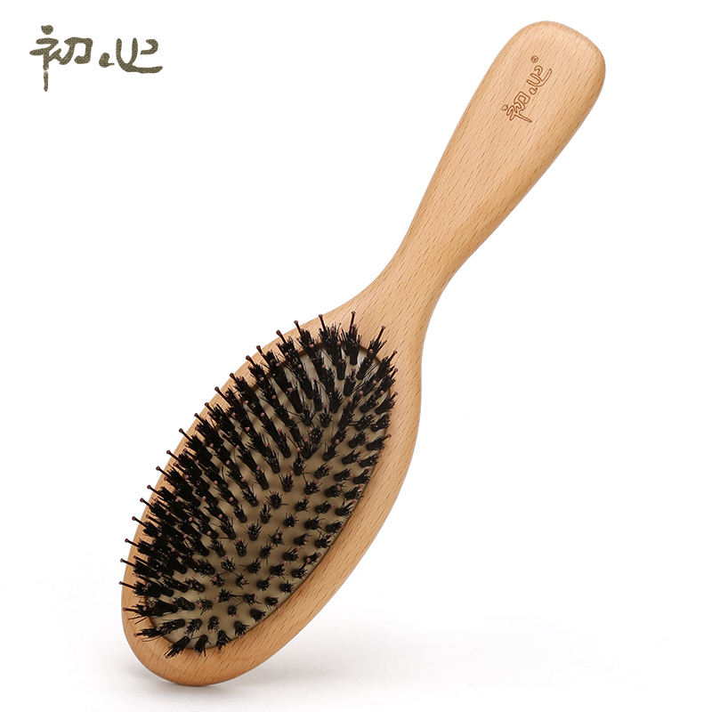 初心猪鬃气垫梳护发木梳子女直发防静电气囊套装按摩梳母亲节礼物