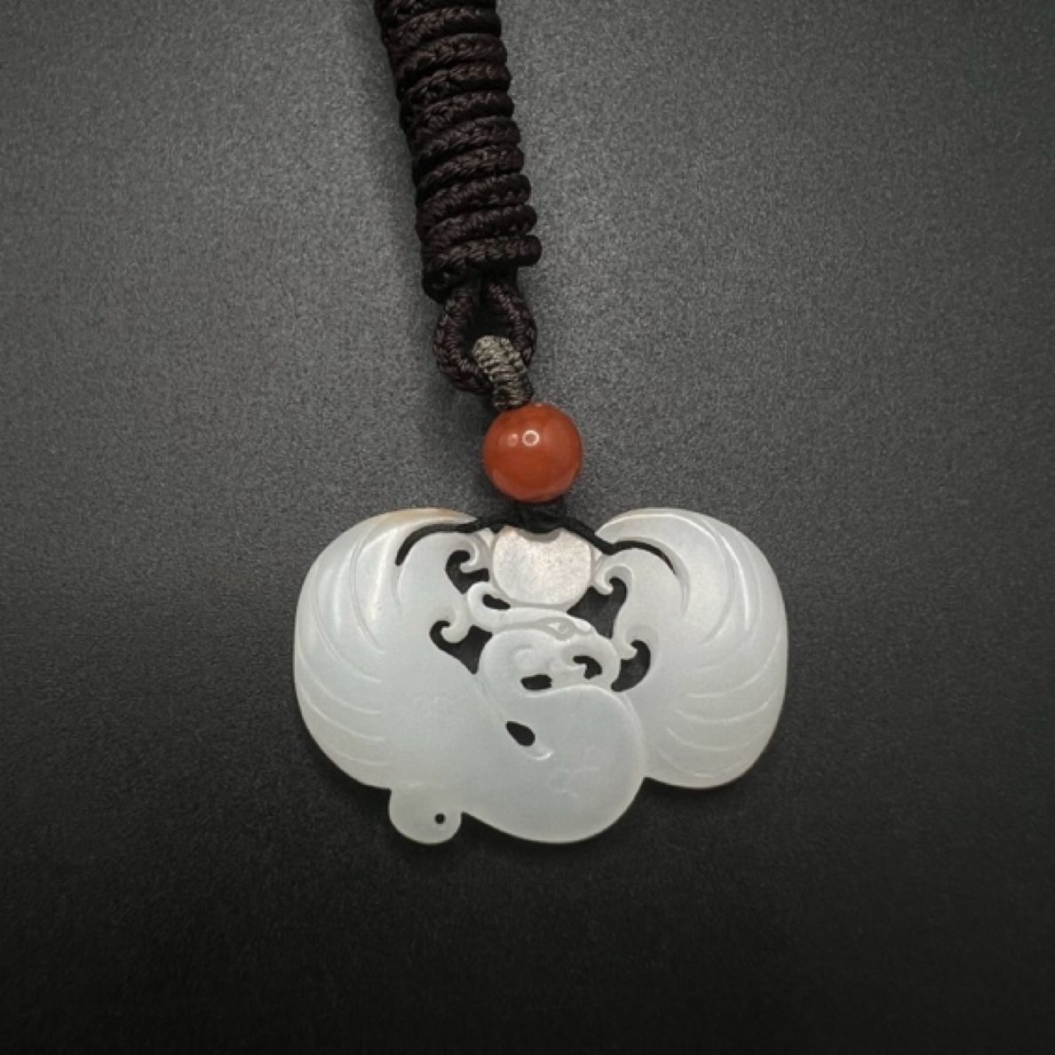 新疆和田玉籽料吊坠 有凤来仪