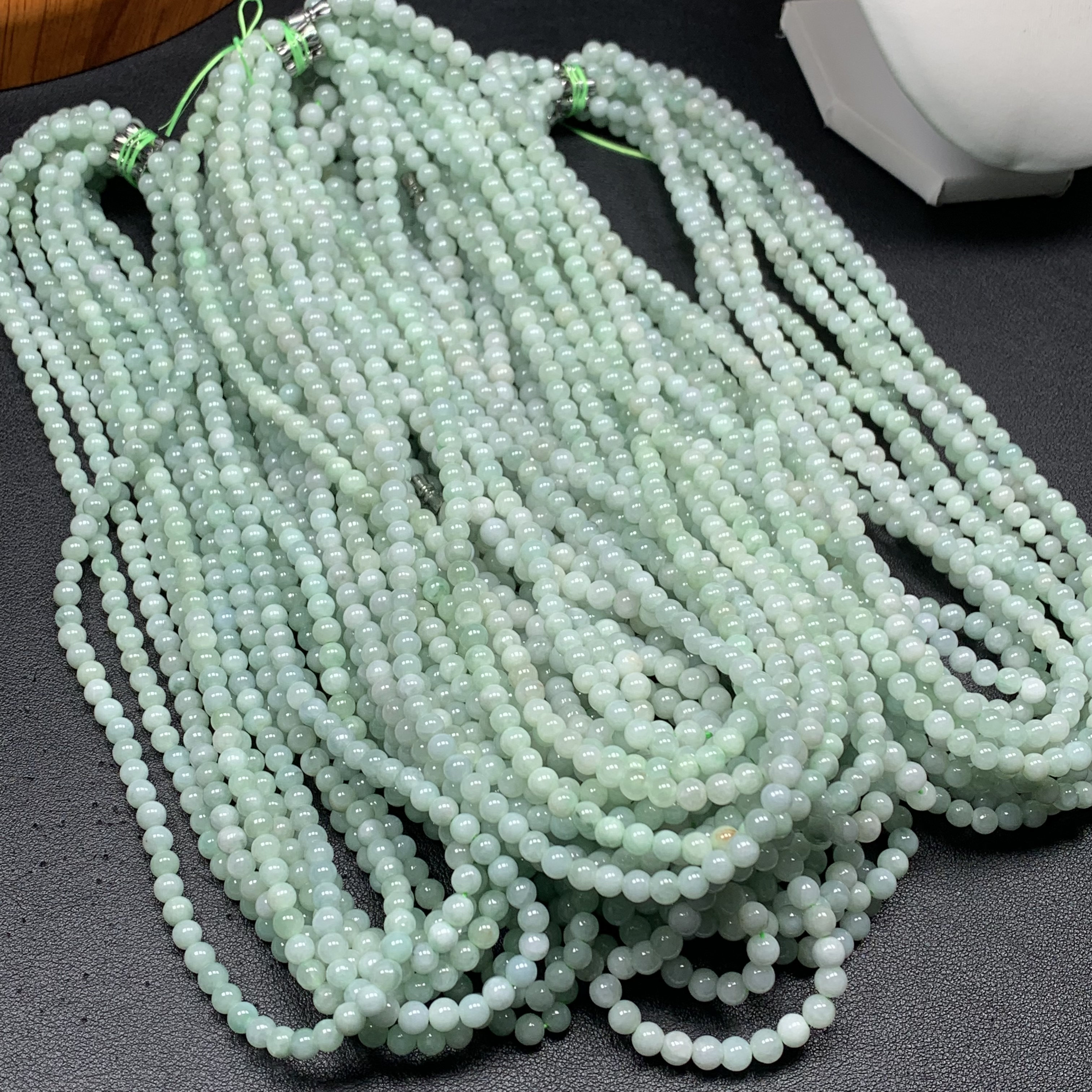 果绿清爽项链手链毛衣链绿色