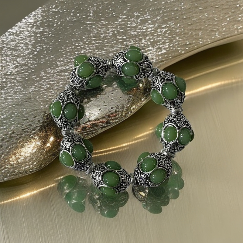 M9 民族风合金玛瑙手链（2.1cm*2.5cm）