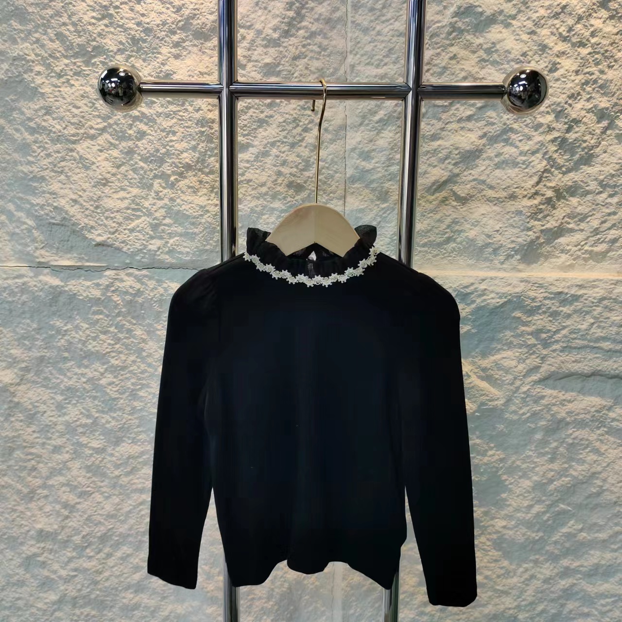 【链接G010】黑色长袖T恤